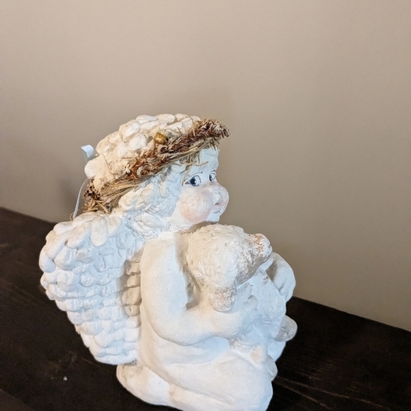 VINTAGE Kristin Haynes Dreamsicles Love My Lamb Cherub Angel Cast Art - Picture 4 of 7